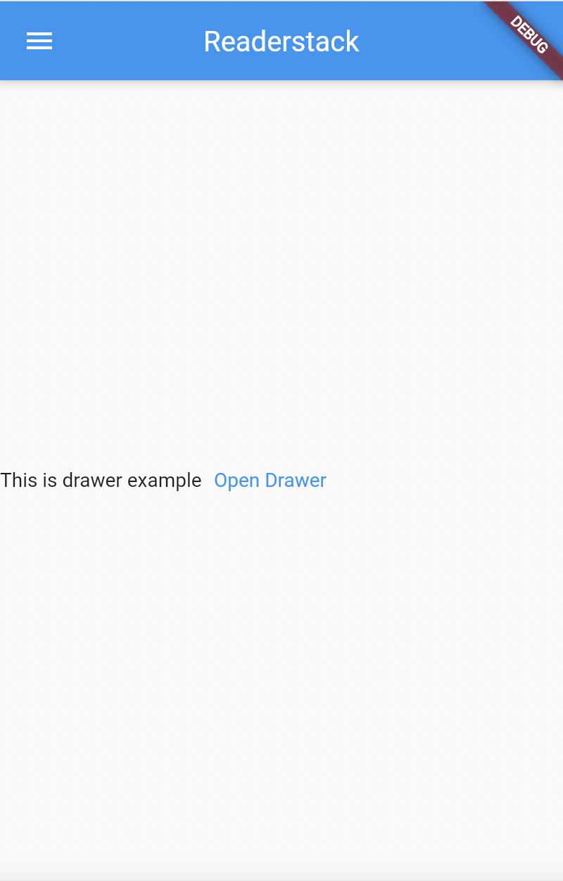 How To Create Drawer In Flutter With Example ? - ReaderStacks