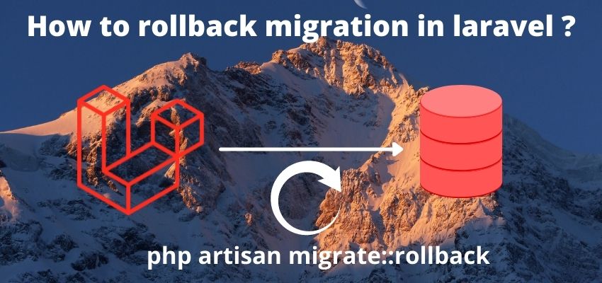 How to rollback migration in laravel