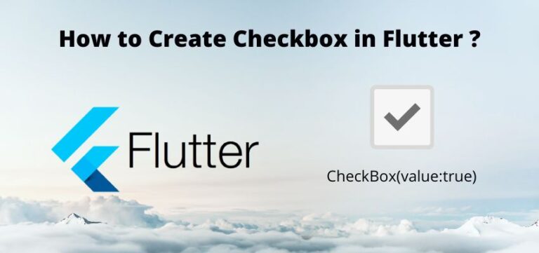 How To Create Checkbox In Flutter?