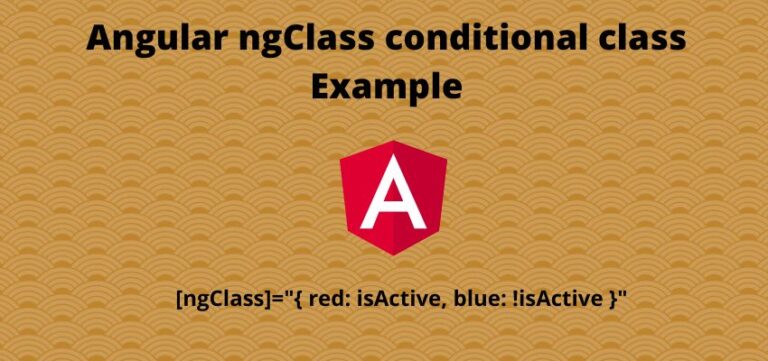 Angular NgClass Conditional Class Example - Readerstacks.com