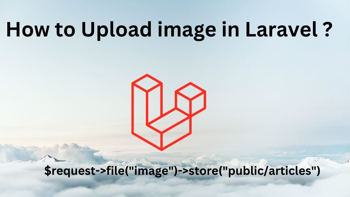 How to Upload image in Laravel